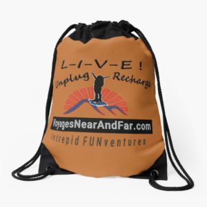 Voyages Drawstring bag