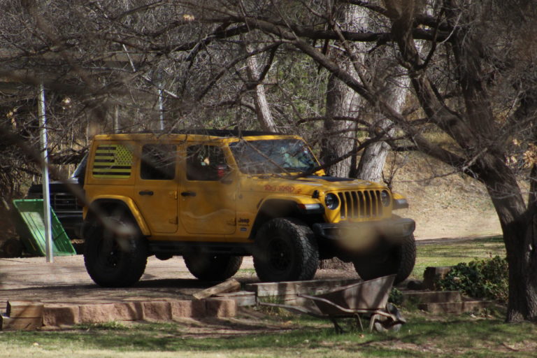Big Bird, yellow jeep, jerome arizona, road trip, off roading